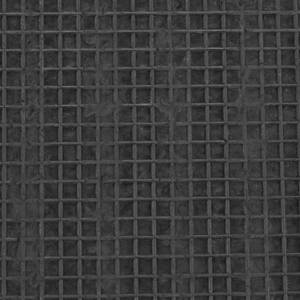 Fußmatte Gummi & Kokos Muster Schwarz - Braun - Naturfaser - Kunststoff - 60 x 1 x 40 cm