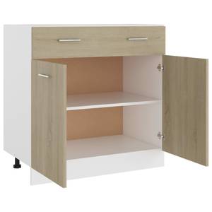 Schubunterschrank 3016496-4 Braun - Eiche Sonoma Dekor - Breite: 80 cm