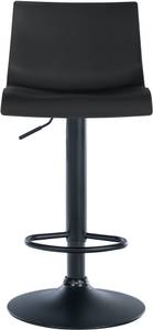 Tabouret de bar Branford Lot de 2 Noir - Matière plastique