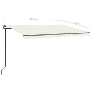 Auvent rétractable 3006678-1 Crème - 300 x 450 cm