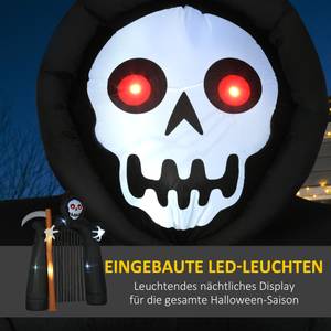 Halloween-Deko Torbogen 844-712V90BK Schwarz - Textil - 65 x 285 x 230 cm