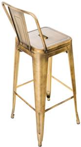 Tabouret de bar Mason Lot de 4 Doré