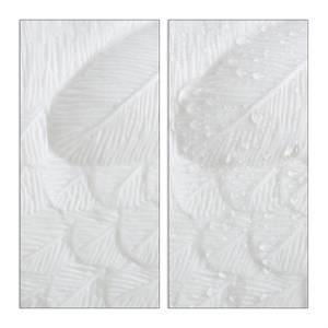 4 cygnes décoratifs pour le jardin XXL Blanc - Matière plastique - 81 x 43 x 34 cm
