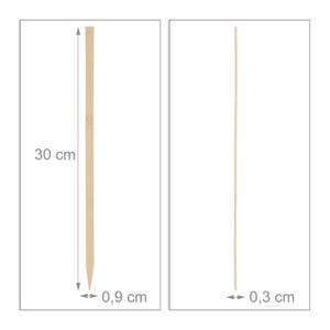 500 x Schaschlikspieße Bambus Braun - Bambus - 1 x 30 x 1 cm