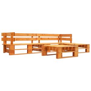 Garten-Lounge-Set (4-teilig) 297743 Braun - Holzwerkstoff - Holzart/Dekor - 220 x 55 x 125 cm