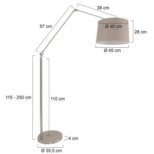 Stehleuchte Gramineus Lin / Acier - 1 ampoule