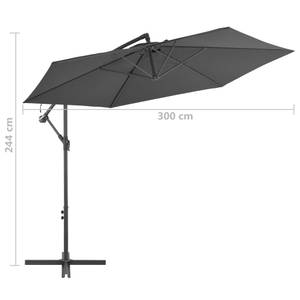 Parasol en porte-à-faux Anthracite