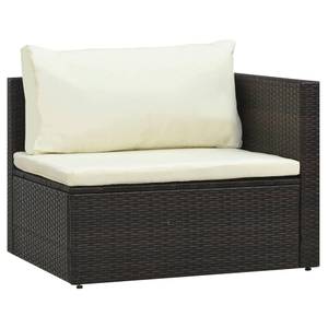 Garten-Lounge-Set 3003524 (5-teilig) Braun - Metall - Polyrattan - 40 x 48 x 74 cm