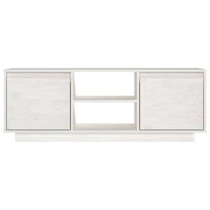 TV-Schrank D269 Weiß - Massivholz - 30 x 40 x 110 cm