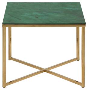 Table d'angle Alisma Vert - Verre - 50 x 42 x 50 cm