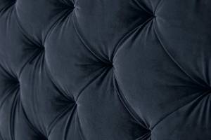 Lit boxspring SINDAR avec topper confort Noir - Bleu - Largeur : 182 cm - Noir