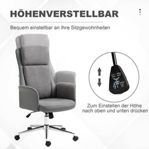 Bürostuhl mit Wippfunktion 921-599CG Grau - Textil - 72 x 118 x 65 cm