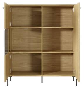 Stauraumvitrine SCANDI Braun - Holzwerkstoff - 107 x 124 x 40 cm