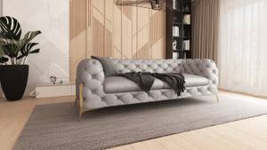 Chesterfield Sofa 3-Sitzer Klareno Grau