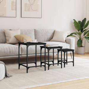 Couchtische 3er Set D809 Schwarz