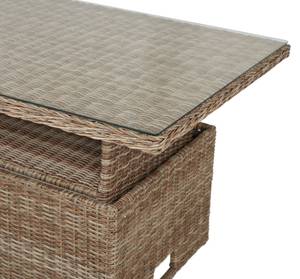 Gartentisch Gram Braun - Rattan - 134 x 68 x 84 cm