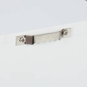 Schlüsselkasten Holz mit Motiv Grau - Weiß - Holzwerkstoff - Metall - 22 x 29 x 8 cm