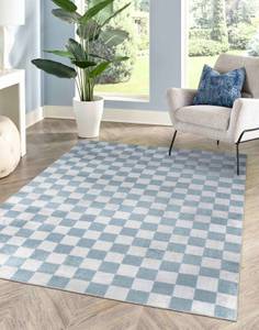 Tapis CLEVELAND Bleu - Textile - 200 x 1 x 275 cm