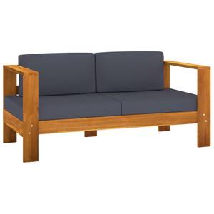 Garten-Lounge-Set (9-teilig) 3006534-10 Grau - Massivholz - Holzart/Dekor - 60 x 25 x 100 cm