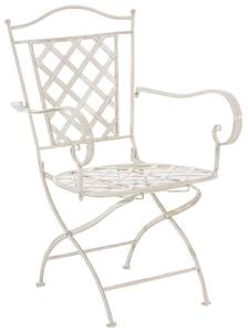 Chaises de jardin Adara Lot de 2 Blanc crème