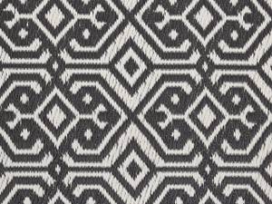 Tapis d'extérieur BARMER Noir - Blanc - Textile - 180 x 120 x 120 cm