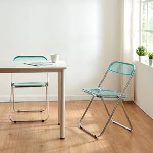 Lot de 2 chaises pliantes Pornainen Bleu clair