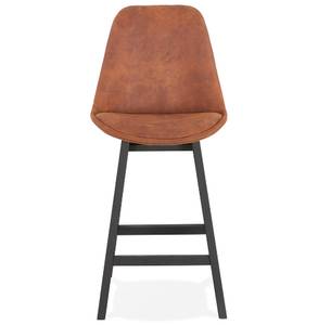 Tabouret De Bar ASPEN Noir - Marron - Chêne foncé