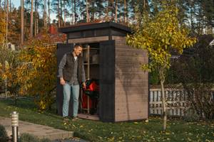 Holz Gartenhaus StrongBox M Braun