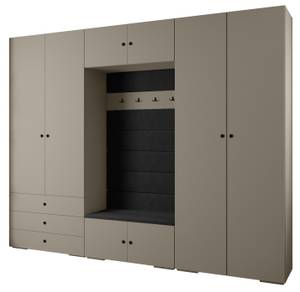 Garderobe Inova 2 Z14 Schwarz - Grau - Schwarz