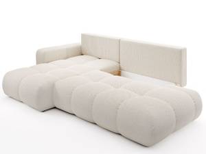 Ecksofa SILE L Beige - Armlehne beidseitig montierbar - Ecke davorstehend links - Ottomane davorstehend links