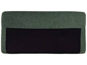 Canapé d'angle BREDA Noir - Vert foncé - Vert - 192 x 85 x 155 cm - Accoudoir monté à droite (vu de face) - Angle à gauche (vu de face)