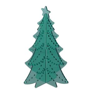 Ohrringhalter Weihnachtsbaum 2er Set Grün - Kunststoff - 17 x 24 x 17 cm