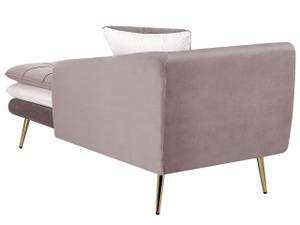 Chaiselongue GONESSE Braun - Gold - Taupe - Weiß