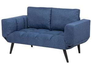 2-Sitzer Sofa BREKKE Schwarz - Blau - Marineblau