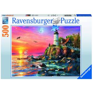 Puzzle Leuchtturm bei Sonnenuntergang Papier - 24 x 4 x 34 cm