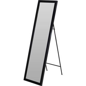 Rechteckiger Standspiegel 126 cm, weiß Schwarz - Metall - 5 x 126 x 36 cm