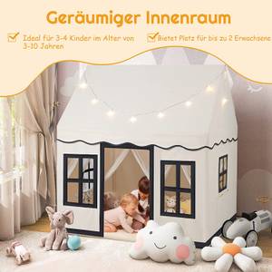 Kinderspielhaus mit Sternenlichtern Beige