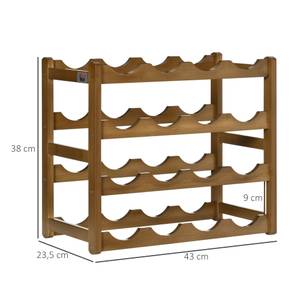 Weinregal 801-269V00BN Braun - Bambus - 24 x 38 x 43 cm