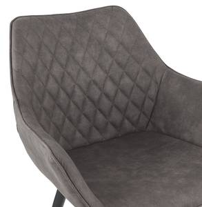 Fauteuil CHIGI Gris - Métal - 61 x 80 x 63 cm