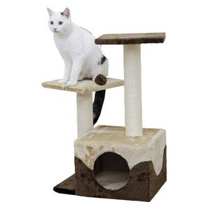 Arbre à chat 445266 Beige - Bois massif - 44 x 70 x 33 cm