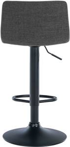 Tabouret de bar Branford Lot de 2 Gris lava - Textile