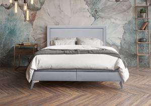 Boxspringbett Joy Hellgrau - Breite: 120 cm