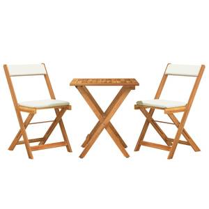 Bistro-Set-k39 ( 3-tlg ) Braun - Massivholz