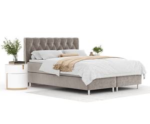 Boxspringbett Otus Taupe - Breite: 180 cm