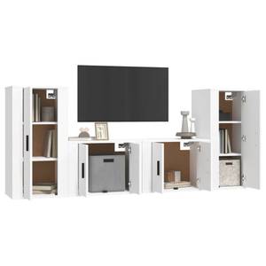 TV-Schrank 4er Set D558 Weiß