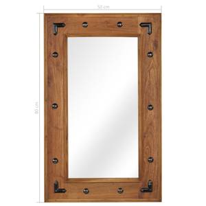 Miroir 296031 Marron - Verre - Bois massif - Bois/Imitation - 50 x 80 x 1 cm