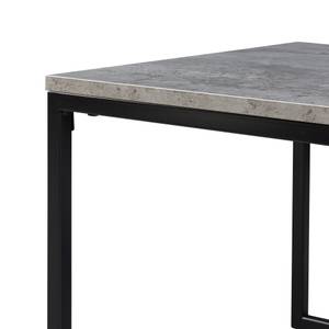 Lot 2 tables basses gigognes Hyllestad Noir - Gris - Bois manufacturé - Métal - 50 x 38 x 50 cm