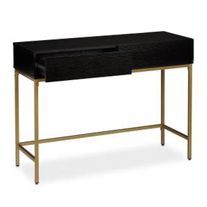 Table de console Doré Noir Noir - Doré - Bois manufacturé - Métal - 110 x 80 x 40 cm