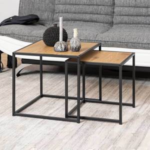 Couchtisch Denver Braun - Metall - 50 x 45 x 50 cm