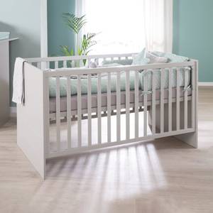 Babybett Lea 70 x 140 cm Grau - Holzwerkstoff - 76 x 80 x 142 cm